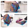 Juandeng Mushroom Print Waffle Kitchen Towels-Super Absorbent Quick-Drying Dish Cloths for Kitchen Cleaning Towel view 3