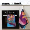 Juandeng Mushroom Print Waffle Kitchen Towels-Super Absorbent Quick-Drying Dish Cloths for Kitchen Cleaning Towel view 4