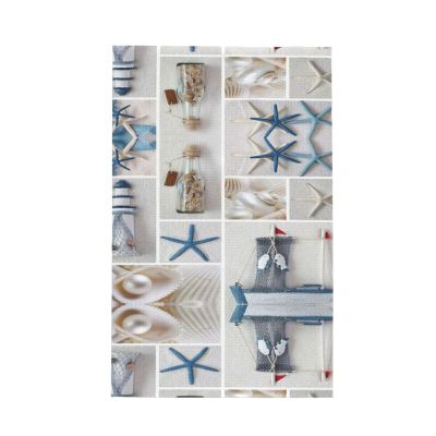 Juandeng Bottle Seashell Sea Star Lighthouse Print Waffle Kitchen Towels-Super Absorbent Quick-Drying Dish Cloths for Kitchen Cleaning Towel