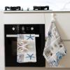 Juandeng Bottle Seashell Sea Star Lighthouse Print Waffle Kitchen Towels-Super Absorbent Quick-Drying Dish Cloths for Kitchen Cleaning Towel view 4