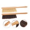 Luxshiny 2pcs Wooden Bed Cleaning Brush Set Soft Bristle Dust Remover for Home Cleaning Handheld Whisk Broom for Furniture and Sofa Dusting view 3