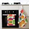 Juandeng Fresh Juicy Fruits Pineapple Berries Grape Orange Print Waffle Kitchen Towels-Super Absorbent Quick-Drying Dish Cloths for Kitchen Cleaning Towel view 4