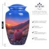 Cactus Urn, Large Urns for Human Ashes, Cremation Urns for Women, Urn for Ashes for Men, Small Keepsake Urn, Ashes Container for Adult Women, (Size - 10inch 1Pcs, 3inch 1Pcs) view 2