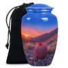 Cactus Urn, Large Urns for Human Ashes, Cremation Urns for Women, Urn for Ashes for Men, Small Keepsake Urn, Ashes Container for Adult Women, (Size - 10inch 1Pcs, 3inch 1Pcs) view 3