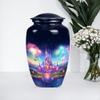 Castle Cremation Urn for Human Ashes Adult Male and Female Large Burial Urn for Human Remains for Men and Women Decorative Funeral Urn for Adult Ashes, Memorial Urns (10 Inch) view 2
