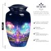 Castle Cremation Urn for Human Ashes Adult Male and Female Large Burial Urn for Human Remains for Men and Women Decorative Funeral Urn for Adult Ashes, Memorial Urns (10 Inch) view 3