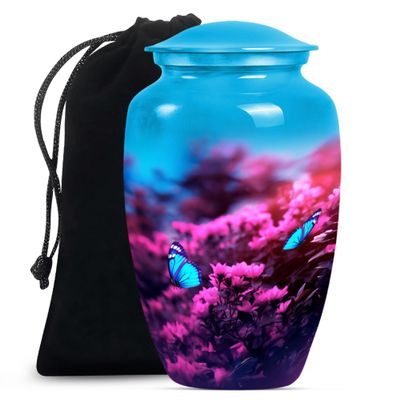 Flower Urn, Urn for Ashes Adult Male, Cremation Urns for Human Ashes, Large Urns for Human Ashes Adult, Urns for Human Ashes Adult Female, Cremation Urns for Women(Size - 10inch)