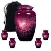 Blossoms Urn, Funeral Urns for Ashes Adult, Burial Urns for Humans, Large Urns for Human Ashes, Cremation Urns for Human Ashes, Small Urns Human Ashes(Size - 10inch 1Pcs, 3inch 4Pcs) view 1