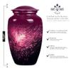 Blossoms Urn, Funeral Urns for Ashes Adult, Burial Urns for Humans, Large Urns for Human Ashes, Cremation Urns for Human Ashes, Small Urns Human Ashes(Size - 10inch 1Pcs, 3inch 4Pcs) view 2