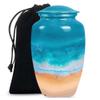 Beach Urn, Large Urns for Human Ashes, Cremation Urns for Human Ashes, Urn for Ashes Adult Male, Urn for Ashes Adult Male, Urns for Adult Human Ashes (Size - 10inch) view 1