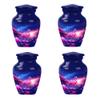 Flamingo urn, Small Urns for Human Ashes Keepsake, Urn for Ashes for Women, Urns for Human Ashes Adult Male Dad, Burial Urns for Human Ashes Adult Male, Mini Urns for Ashes(Size - 3inch, 4 Pcs) view 1