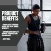 Sweat Ethic PWRD UP Pre Workout, Natural Caffeine, No Beta Alanine, Zero Tingle, Supports Training & Performance, Easy Mix Powder for Preworkout Energy, Peach Rings Flavor, 50 Servings view 3