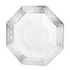 14oz Silver Plastic Bowl Octagon Design - Elegant Disposable Serving Bowl for Weddings, Parties, and Special Events - Durable, Stylish, Reusable Tableware - Perfect for Catering and Buffets (60) view 2