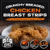 Grumpy Butcher Breaded Chicken Breast Tenderloins, 2 bags (5 lb each) - Large Ready to Cook Natural Chicken Tenders - Premium Poultry Breed - Ships Frozen view 2