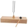 JOINPAYA Music Tuning Forks for Boys and Girls 256 Hz Wooden Resonance Box Educational Instrument for Acoustics Vibration Experiment Color view 1