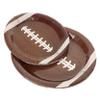 Vaguelly 20pcs Rugby Theme Party Paper Plates Food Storage Snack Dish and Plates for Game Day Celebrations Lightweight and Tear-resistant view 1