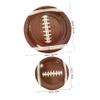 Vaguelly 20pcs Rugby Theme Party Paper Plates Food Storage Snack Dish and Plates for Game Day Celebrations Lightweight and Tear-resistant view 3