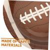 Vaguelly 20pcs Rugby Theme Party Paper Plates Food Storage Snack Dish and Plates for Game Day Celebrations Lightweight and Tear-resistant view 4