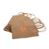 FRCOLOR 12pcs Portable Kraft Paper Handles Thank You Gold Design for and Item Storage view 1
