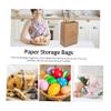 FRCOLOR 12pcs Portable Kraft Paper Handles Thank You Gold Design for and Item Storage view 4