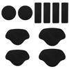 10pcs Shoe Heel Repair, Self-Adhesive Shoe Hole Repair Patch for Back of Shoes Heel Fabric Mesh Holes, Leather Heel Cushion Inserts, Irregular Rectangular Round Form Inside Sneaker Patches Kit view 1