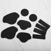10pcs Shoe Heel Repair, Self-Adhesive Shoe Hole Repair Patch for Back of Shoes Heel Fabric Mesh Holes, Leather Heel Cushion Inserts, Irregular Rectangular Round Form Inside Sneaker Patches Kit view 3