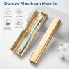 Oralphi Aluminum Toothbrush Travel Case, Portable Travel Toothbrush Holder, Durable Manual Toothbrush Box Container for Traveling, Bathroom, Camping, Business Trip-Gold view 2