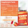 Agumoon Vitamin D3 5000 IU 125mcg Gummies - Vitamin D Gummies for Adults, Support Immune, Bone, Muscle Health - Non-GMO, Gluten-Free, Dairy-Free, No Gelatin, 60 Count, Strawberry Flavor view 2