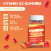 Agumoon Vitamin D3 5000 IU 125mcg Gummies - Vitamin D Gummies for Adults, Support Immune, Bone, Muscle Health - Non-GMO, Gluten-Free, Dairy-Free, No Gelatin, 60 Count, Strawberry Flavor view 3