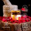 Eeva Extracts Lab-Tested Organic Rose Honey Jam Raw & Unfiltered Himalayan Multifloral Honey with Sun-Cooked Rose Petals | 100% Natural, Preservative-Free | 250g view 4