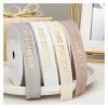 TYLPFH 10 Yards/Roll JUST for You Collection Packaging Handmade DIY Material Bow Decorative Ribbon(Champagne(16mm)) view 2