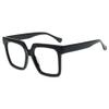 Firmoo Oversized Blue Light Blocking Glasses for Woman/Men, Black Square Frame Computer Gaming & Phone Eyewear Anti Eyestrain, Cathy001 view 1
