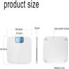 Digital Body Weight Bathroom Scale with Round Corner Design, Large Blue LCD Backlight Display, High Precision Measurements, 330 Pounds view 2