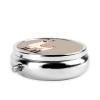No Drama Llama Pill Box 3 Compartment Round Portable Pill Case for Pocket or Purse Pill Holder Weekly Pill Organizer Decorative Metal Medicine Vitamin Organizer Travel Gift view 4