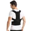 HEQIM Breathable Posture Corrector for Men and Women Full Back Brace Humpback Girdle Spine Lumbar Support Belt Therapy Corset Shoulder Neck Clavicle Waist Pain Relief(Black,XL) view 1
