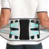 HEQIM Lumbar Support Belt for Men Women Lower Back Brace Pain Relief Massage Band Posture Correction for Herniated Disc Sciatica and Scoliosis(Black,XL) view 1