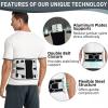 HEQIM Lumbar Support Belt for Men Women Lower Back Brace Pain Relief Massage Band Posture Correction for Herniated Disc Sciatica and Scoliosis(Black,XL) view 2