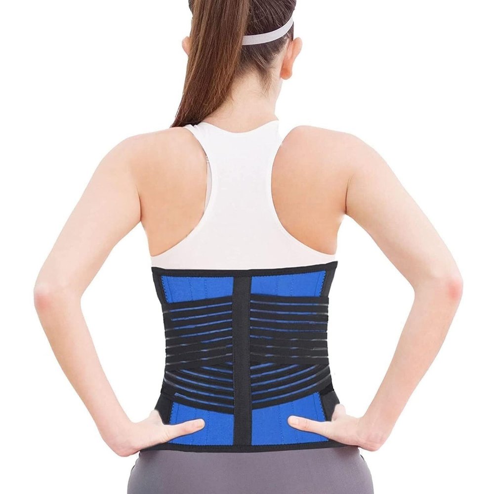 HEQIM Back Braces Men Women Waist Support Belt for Lower Back Pain,Back Posture Corrector Lumbar Spine Decompression Belt Pain Relief for Herniated Disc(M)