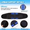HEQIM Back Braces Men Women Waist Support Belt for Lower Back Pain,Back Posture Corrector Lumbar Spine Decompression Belt Pain Relief for Herniated Disc(M) view 3