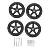 UTHCLO 4pcs Wheelchair Accessories Front Wheel Replacements Smooth Quiet Easy to Install for Wheelchair Supplies view 1