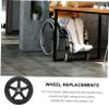 UTHCLO 4pcs Wheelchair Accessories Front Wheel Replacements Smooth Quiet Easy to Install for Wheelchair Supplies view 3