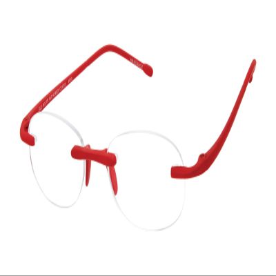 Scojo New York Gels Original Blulit | 1.00x RED RUBBER COATED | Readers for Men & Women | Stylish, Scratch-Resistant Lenses