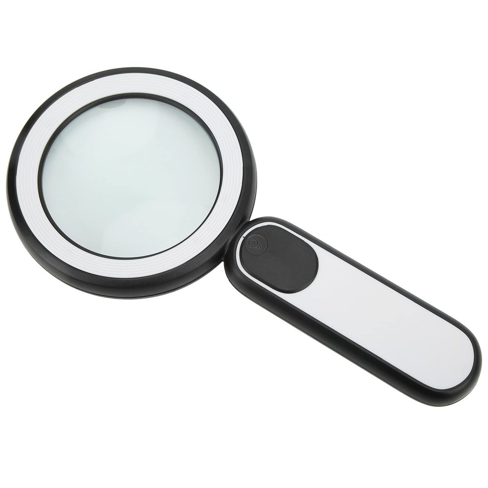 10X Magnifying Glass with LED Light & Color Temperatures for Easy Reading and Detailed Observation