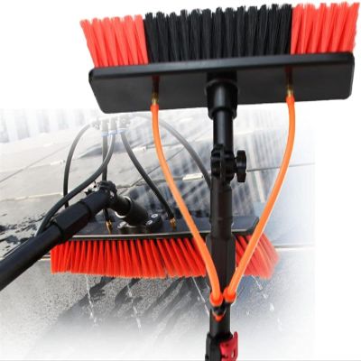 Solar Panel Cleaning Brush and Pole Water Fed, Telescopic Rod Window Cleaning, for Photovoltaic Panel Cleaning, Trucks Windows, Window Glass Wall (Color : 24ft/7.2m)