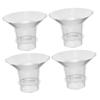 Beatifufu 4pcs Breast Pump Flange Inserts Reusable Flange Inserts Parts Breast Pump Accessories view 1