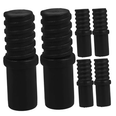 COLLBATH 6pcs Metal Pole Threaded End Connector for Broom Mop Squeegee Handle Replacement