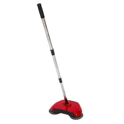 CHILDWEET Multi-Functional Push Sweeper with Dustpan and Trash Bin Rotating Floor Cleaning Mop Eco-Friendly Household Cleaning Tool for Easy Pet Hair and Dirt Removal Random Color
