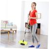 CHILDWEET Multi-Functional Push Sweeper with Dustpan and Trash Bin Rotating Floor Cleaning Mop Eco-Friendly Household Cleaning Tool for Easy Pet Hair and Dirt Removal Random Color view 2