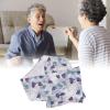 Washable Mealtime Adult Bibs Clothing Protector for Home Restaurant, Reusable Food Bibs for Adults Elderly Care view 3