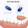 Didiseaon Dual Heads Denture Brush 2-Pack False Teeth Cleaning Toothbrush with Firm Bristles Non-Slip Handle for Effective Denture Care view 4